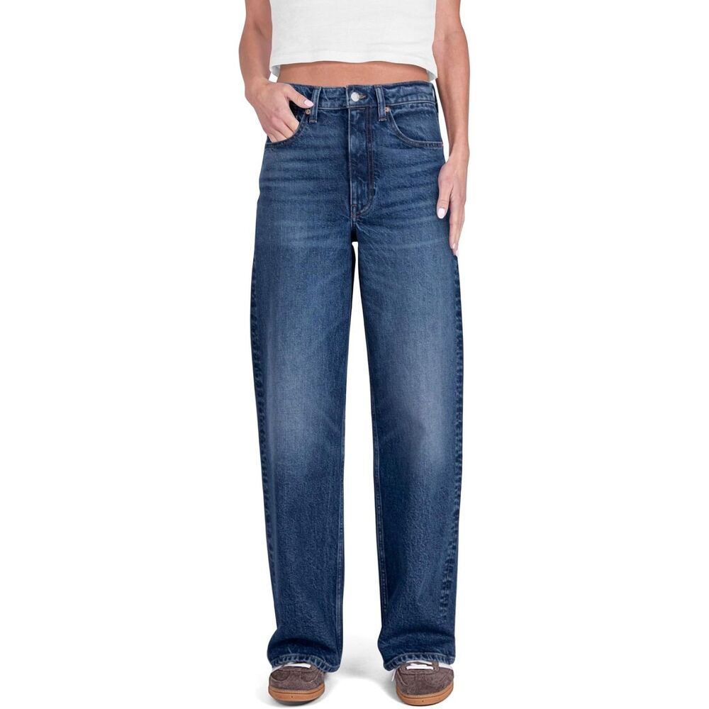 NWT Cake High Rise Loose Straight Jeans Wide Leg 33 x31